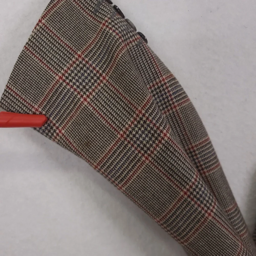 Jack Victor Loro Piana 100% Cashmere Blazer 44L Glen Plaid Luxury Classic Formal